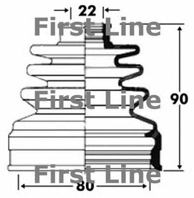 FIRST LINE fcb2814 -  Пыльник, приводной вал